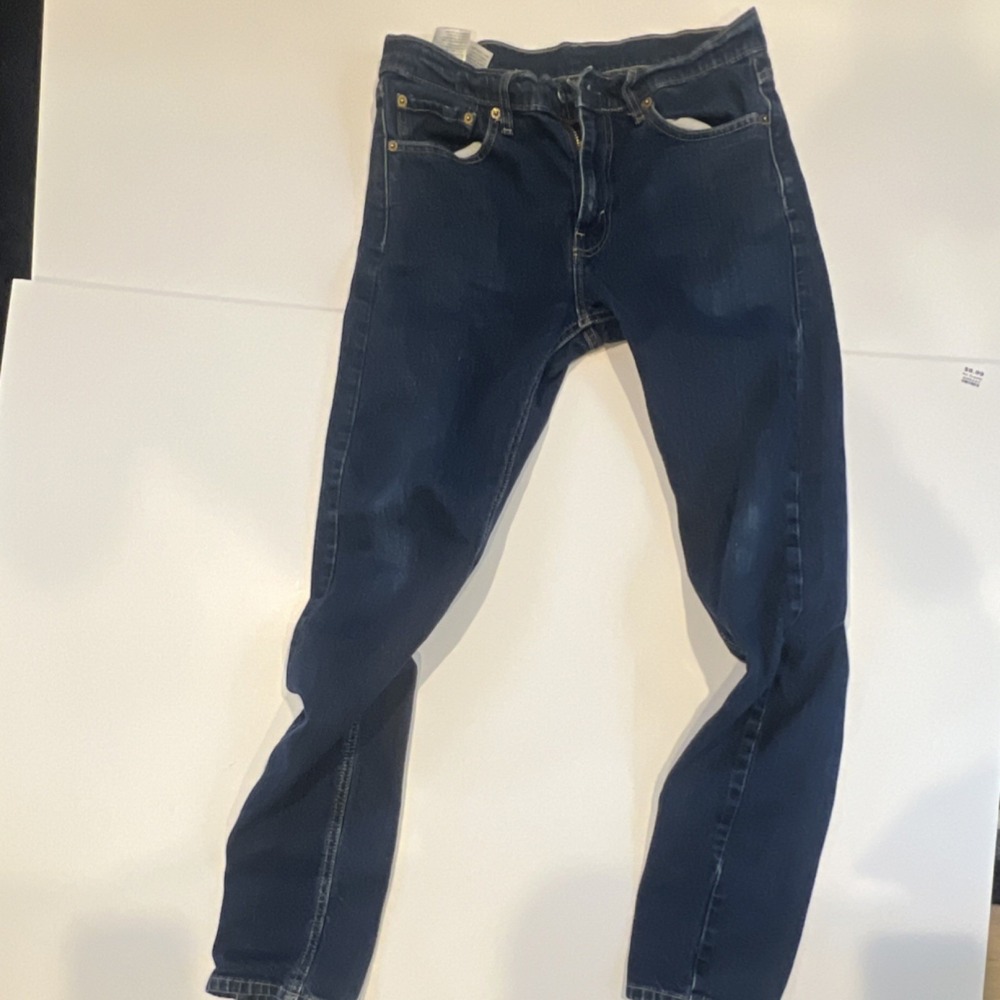 Levi's 510 Skinny Slim Fit Men's Blue Denim‎ Jeans Regular Size 32 Button Zip